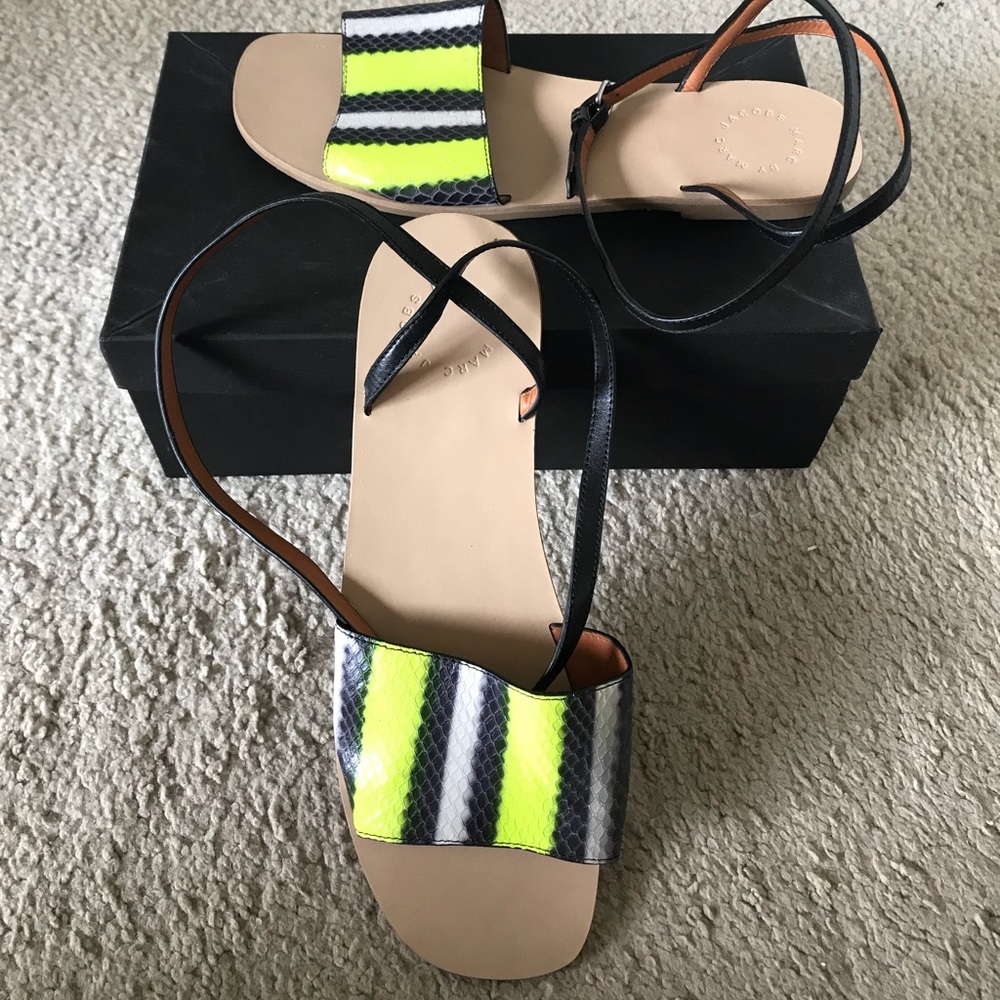 Marc By Marc Jacobs Python Print Sandals - image 2